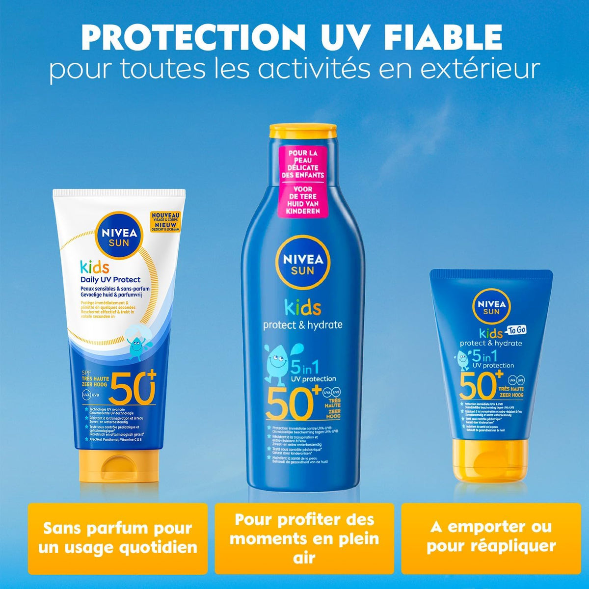 NIVEA SUN Protect & Hydrate Lait solaire SPF 50+ - 100 ml