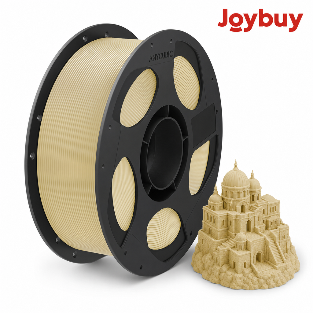 notre partenaire x ANYCUBIC Filament d'impression PLA Basic, Bobine de 1 kg, Diamètre de 1,75 mm, Tolérance de ±0,02 mm - Beige