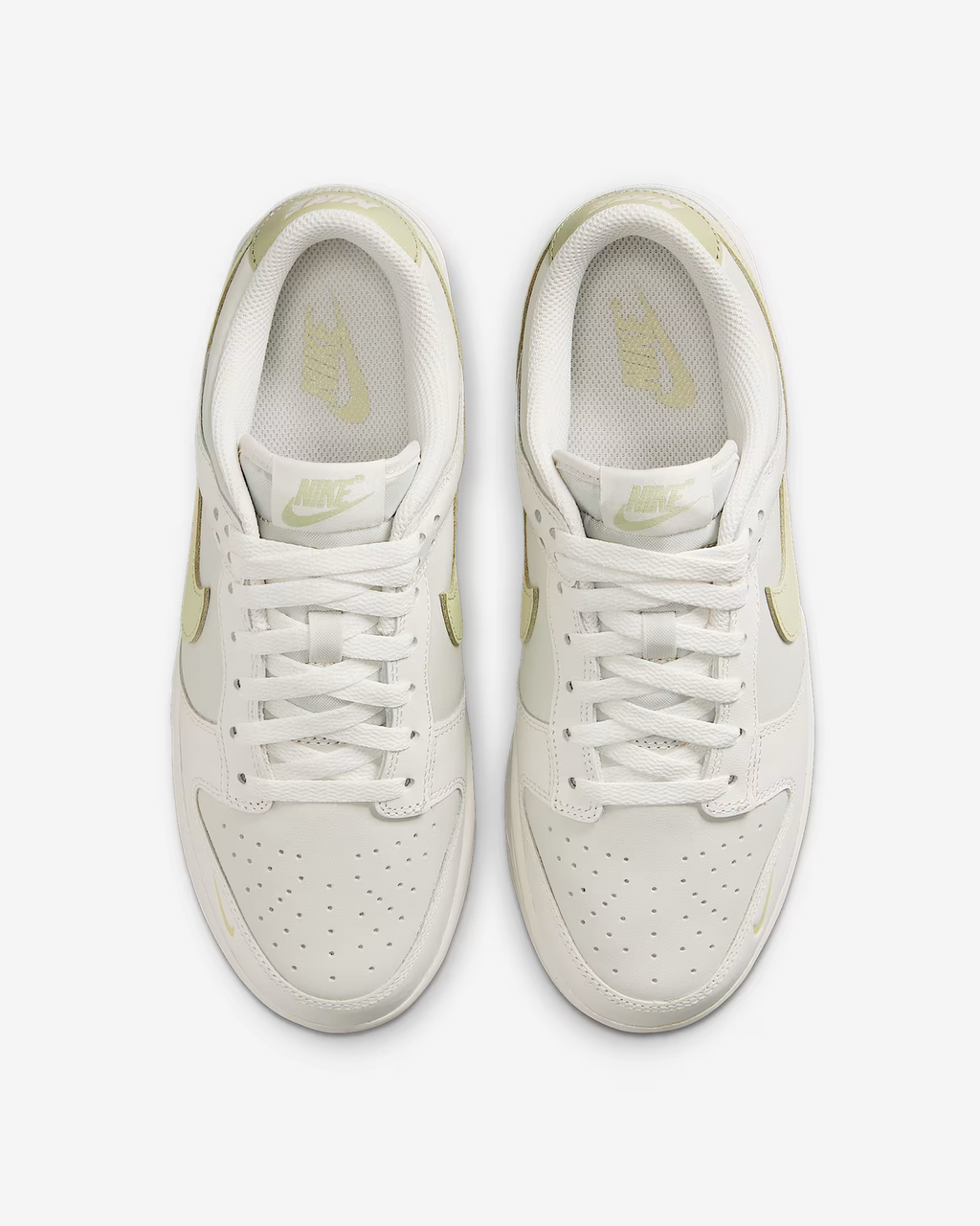 Nike Baskets Dunk Low beige/vert femme