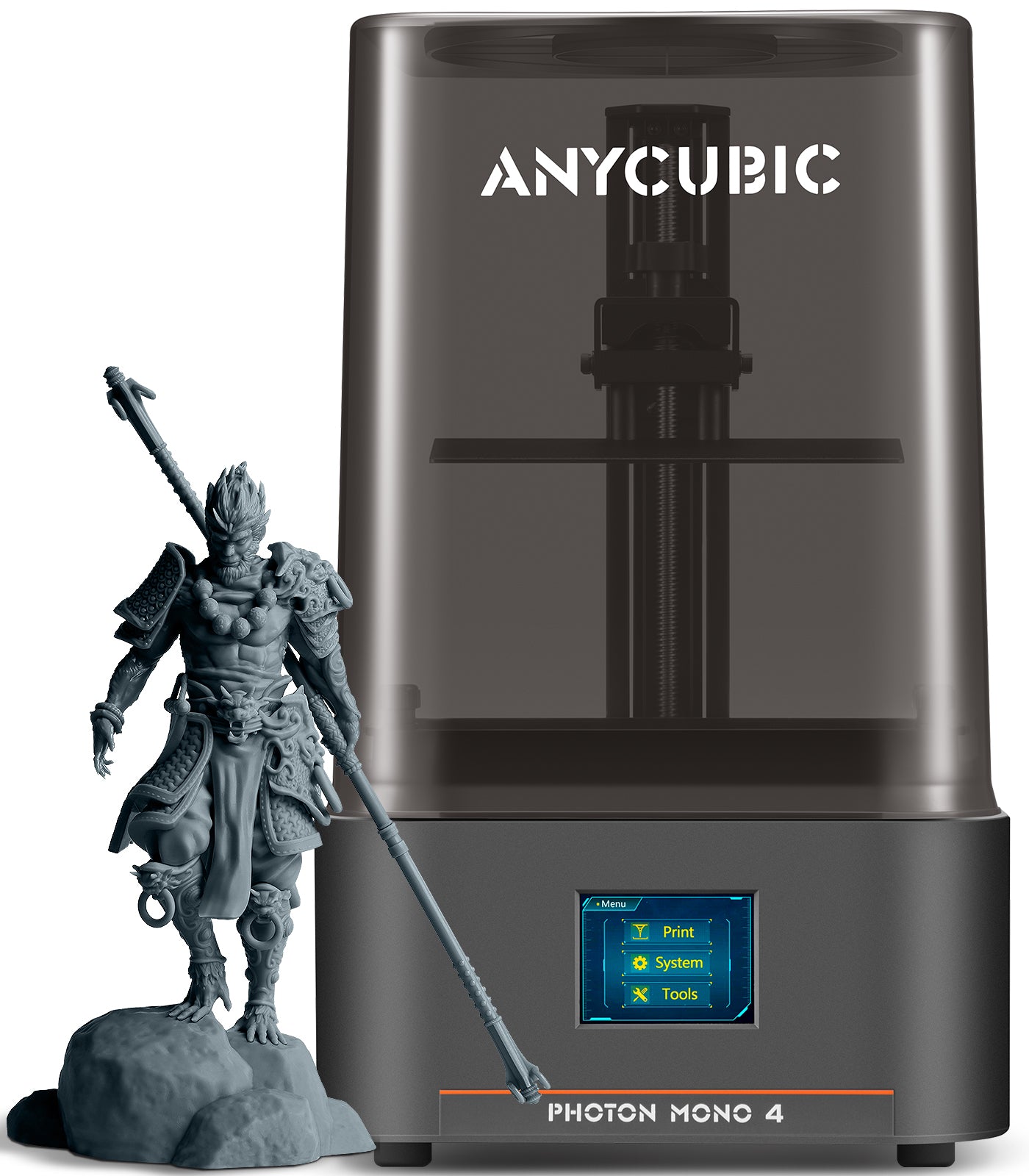 ANYCUBIC JB Version Photon Mono 4 10K Imprimante 3D Résine, écran LCD monochrome 7 pouces, source lumineuse LighTurbo Matrix, impression haute vitesse jusqu'à 70 mm/h