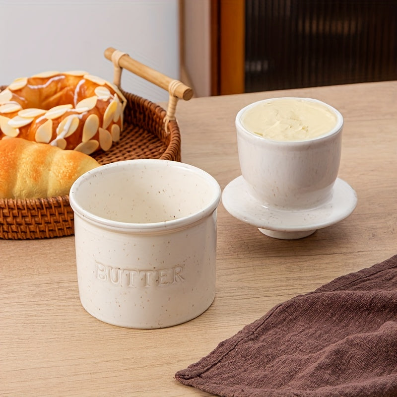 YumiPLUS Set de 1 beurrier en céramique