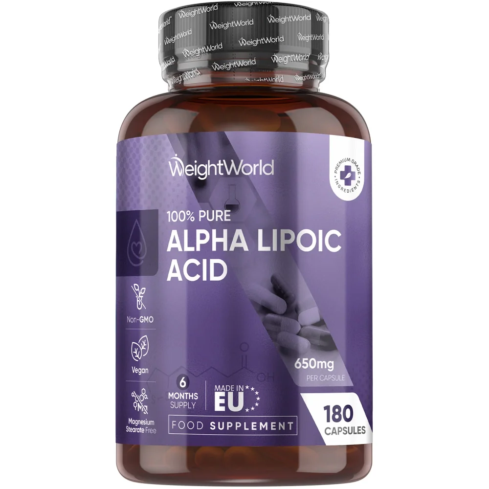 WeightWorld Acide Alpha-Lipique (ALA) 650 mg 180 gélules