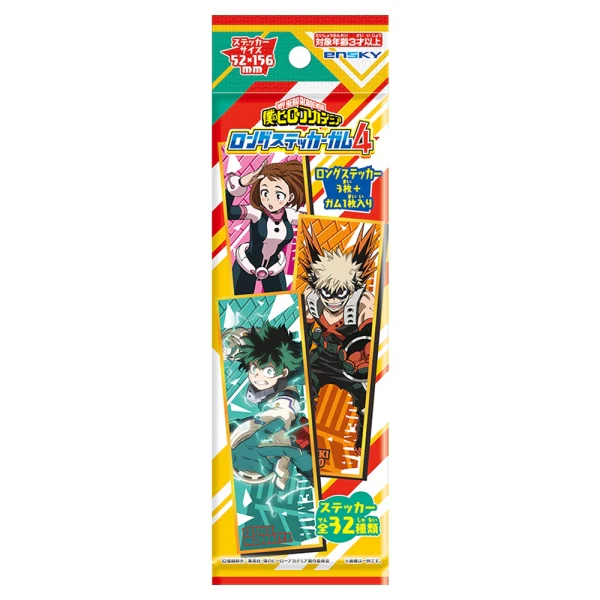 My Hero Academia Chewing-gum avec autocollant long 3,5 g