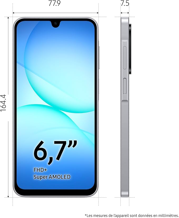 SAMSUNG Galaxy A17 128 Go gris