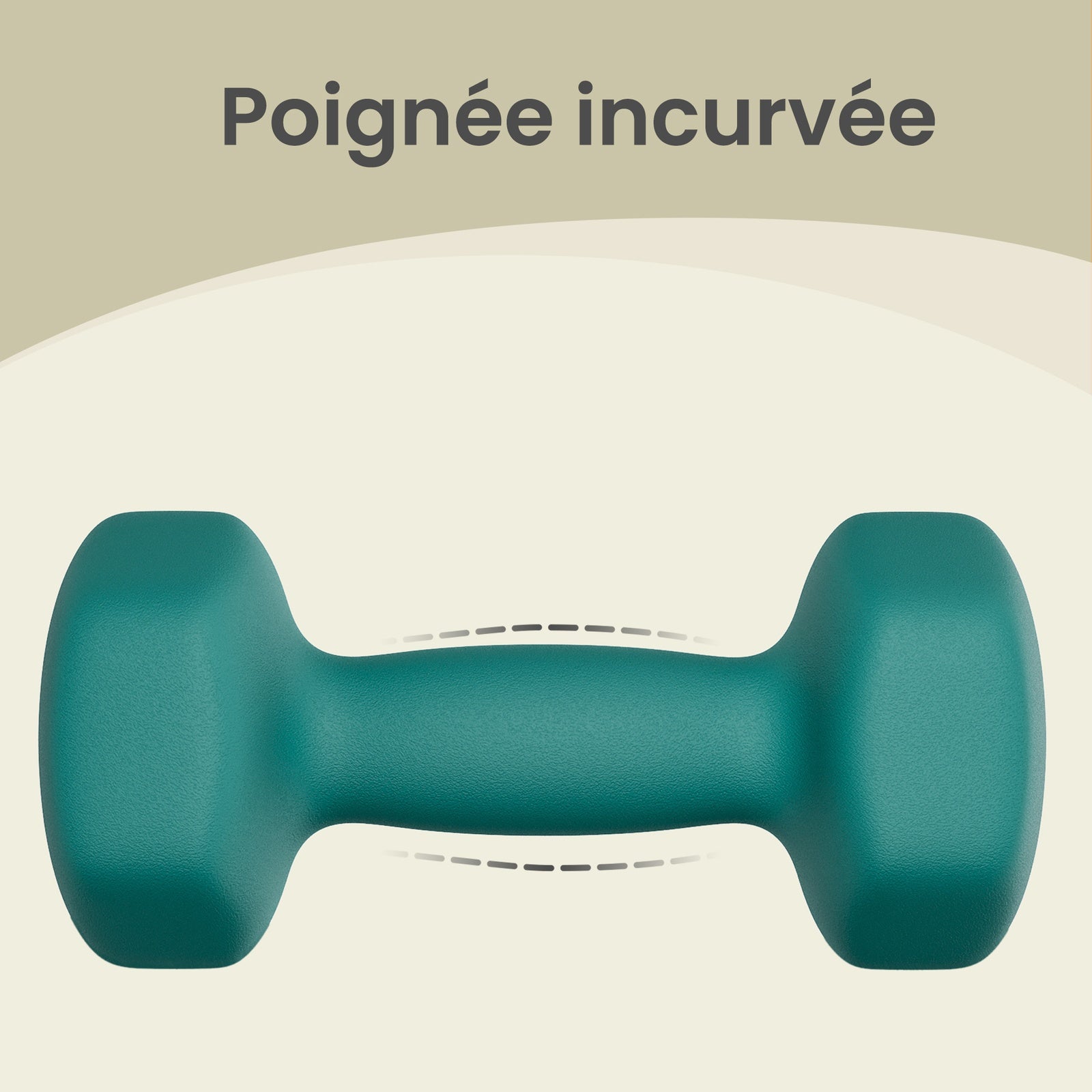 JOYFURNOS Ensemble de 2 haltères hexagonaux en néoprène, 2 x 3 kg, avec barres d'haltères, Entraînement à domicile, Turquoise