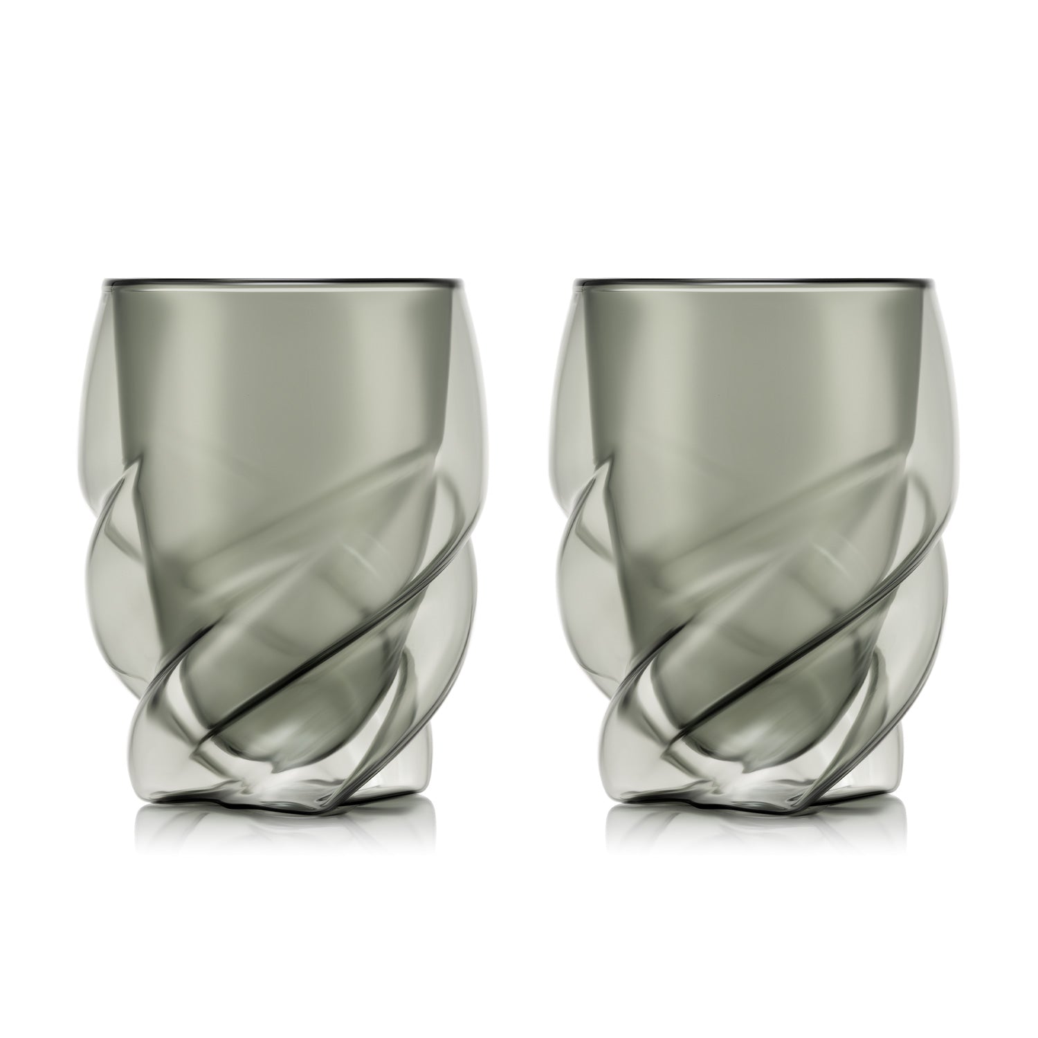 BODUM PAVINA PARIS Set de 2 verres à double paroi 270 ml - Gris transparent