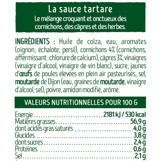 BENEDICTA Sauce tartare - 260 g