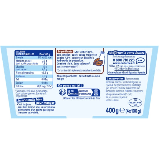 NESTLE P'tit gourmand cacao 4x100g