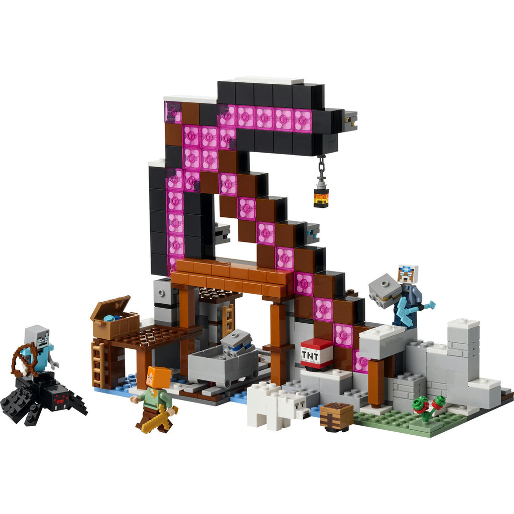 LEGO Minecraft La Mine de la Pioche 21277 Set de Construction avec Minifigurines Alex & Miner (530 Pièces)