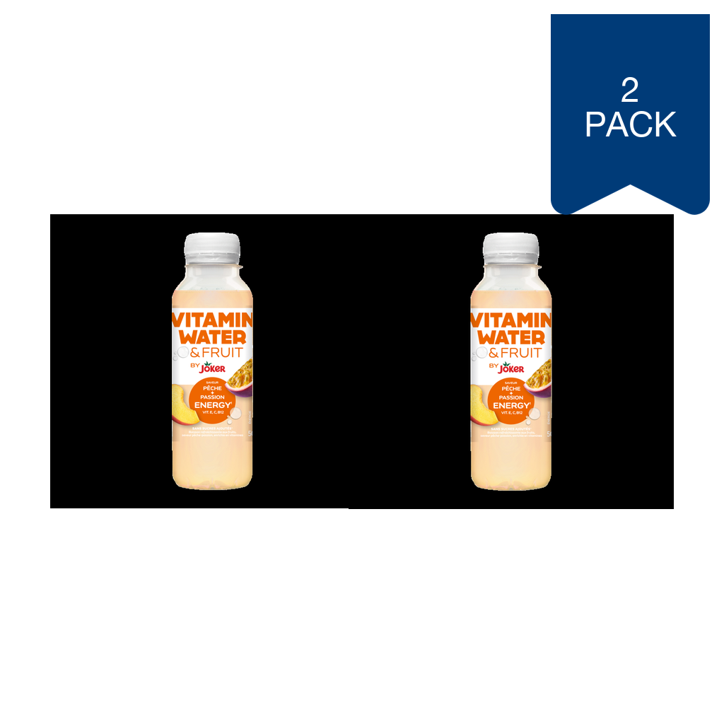 JOKER Vitamine water pêche 75cl (Lot de 2)