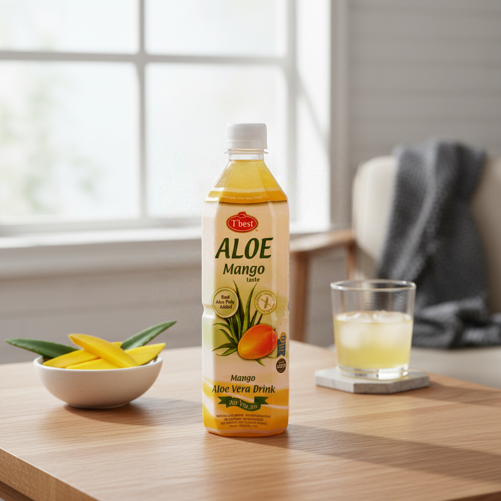 TBest Boisson à l'aloe vera saveur mangue - 500 ml