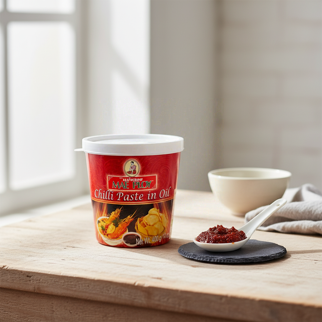 Mae Ploy Pâte de piment à l’huile 400 g