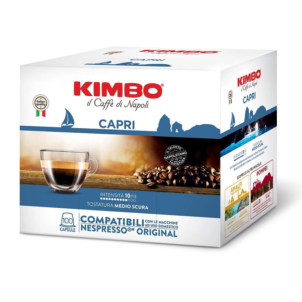 KIMBO Nespresso - 100 capsules de café - Intensité 10/13 - 540 g