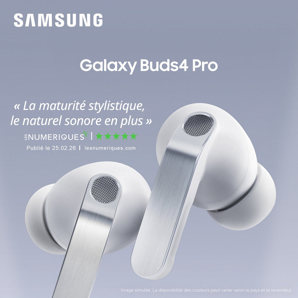 Samsung Galaxy Buds4 Pro - Blanc