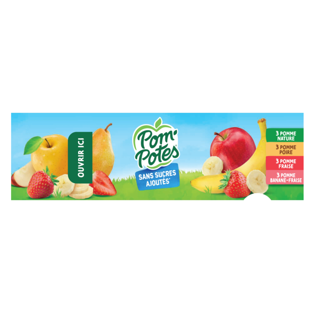 POM'POTES gourdes assortis 12x90g