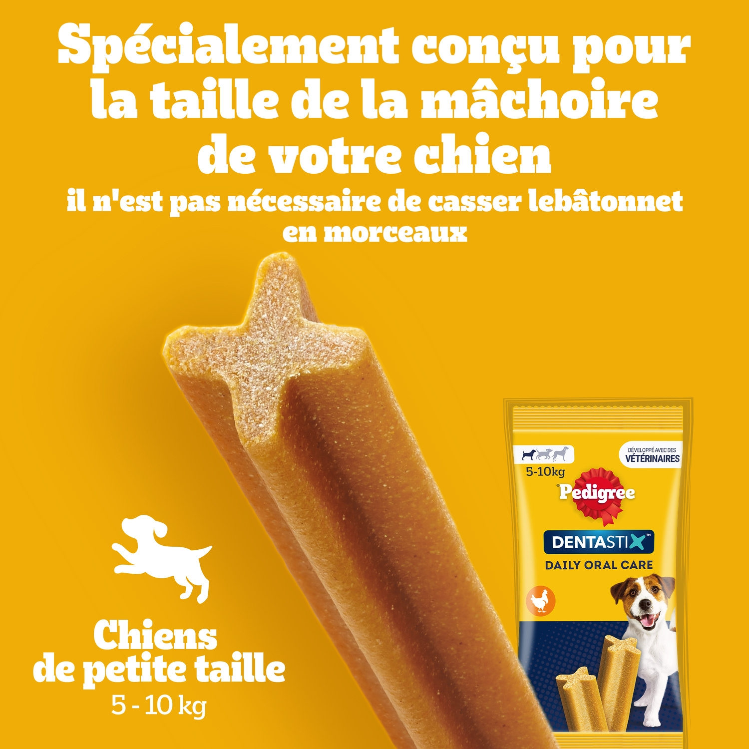 Pedigree Dentastix friandises dentaires pour chiens de petite race - 7 bâtonnets