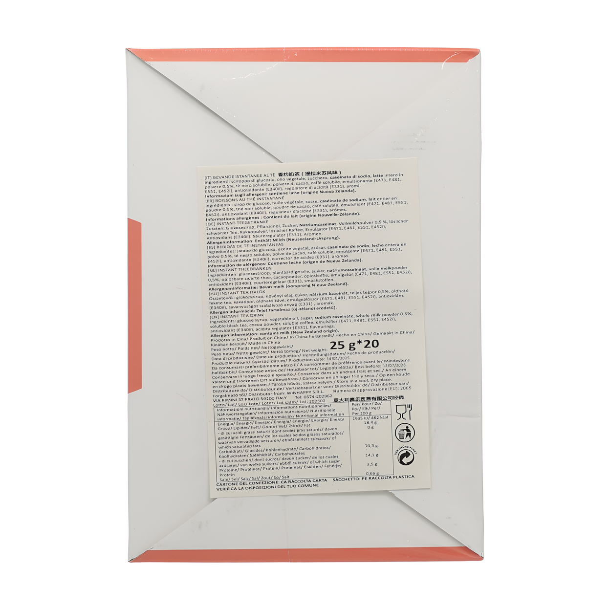 xiangyue Thé au lait (tiramisu) (25G * 20)
