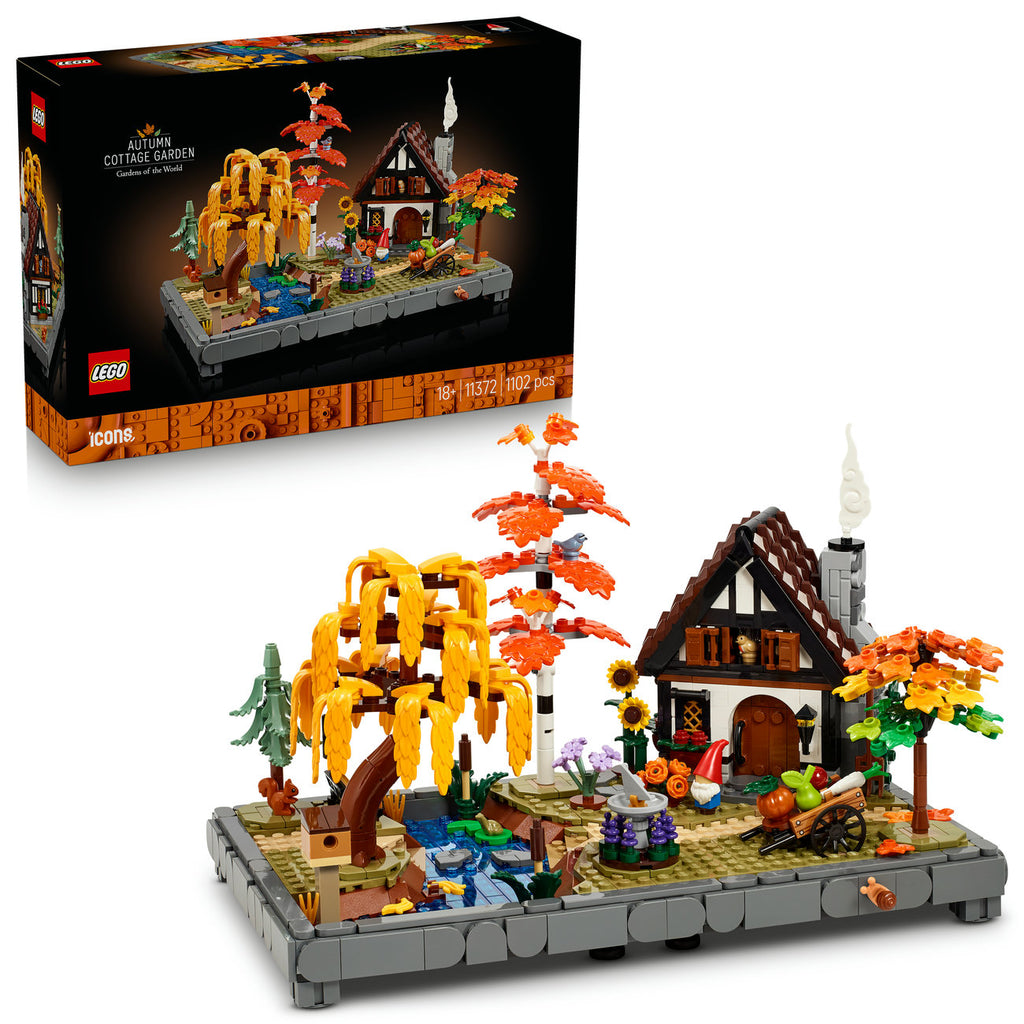 LEGO Icons 11372 Jardin automnal de maison de campagne