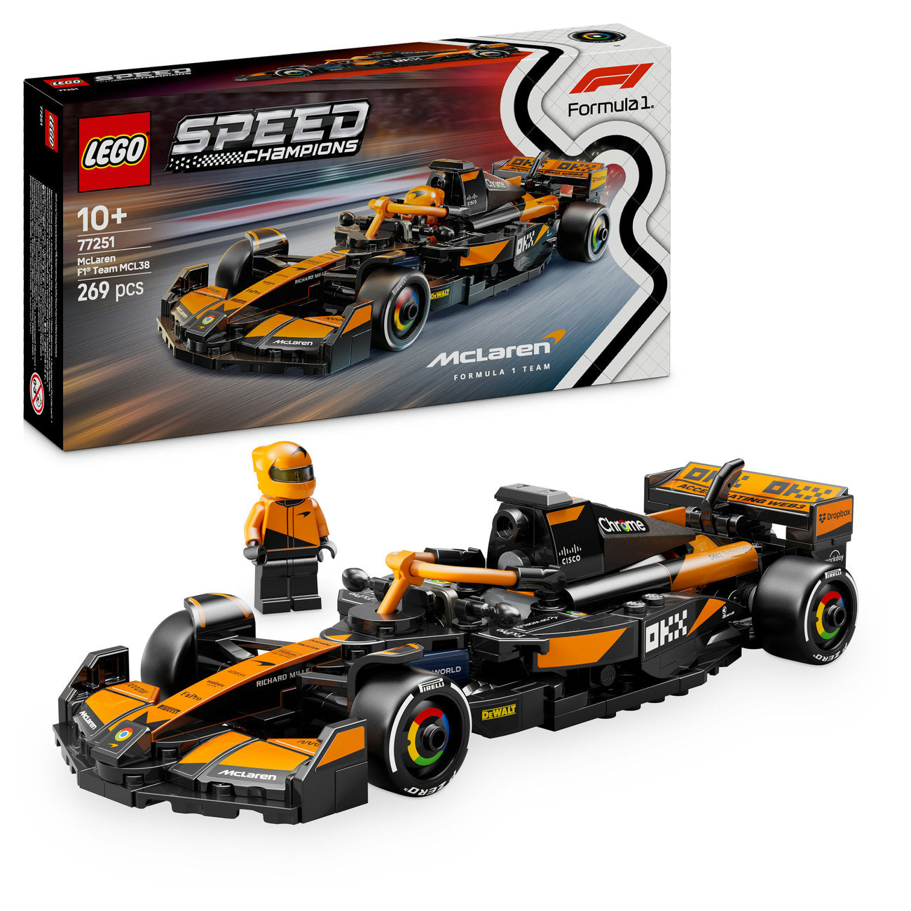 LEGO Speed Champions 77251 Voiture F1® McLaren Team MCL38