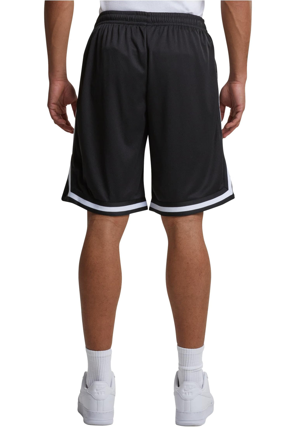 Urban Classics Short en Maille à Rayures Noir/Blanc