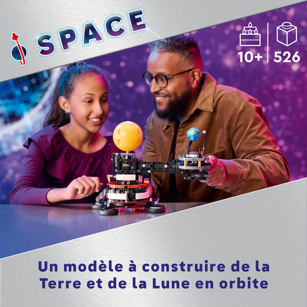 LEGO Technic 42179 La planète Terre et la Lune en orbite