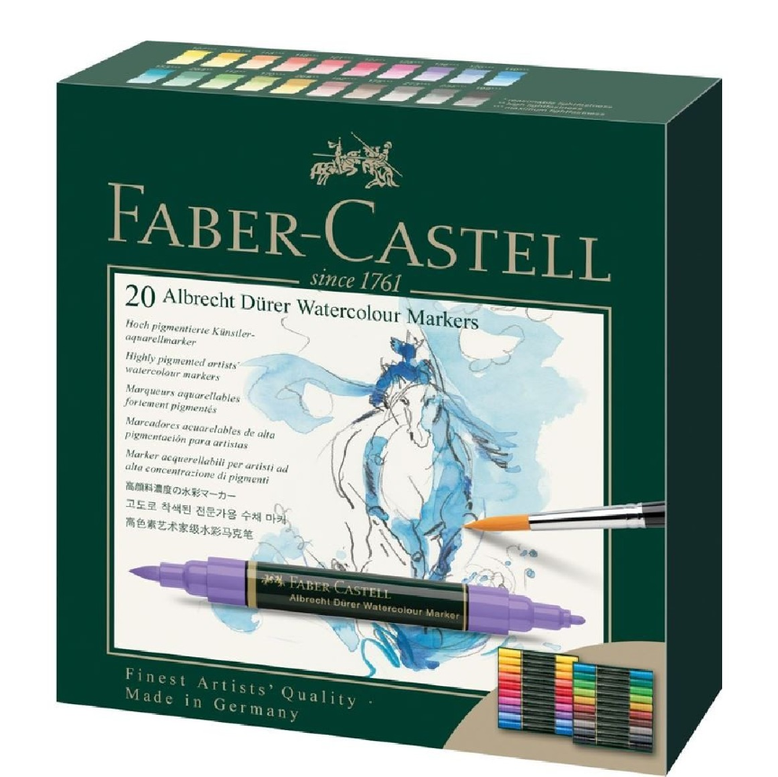 Faber-Castell Albrecht Durer Coffret de 20 marqueurs aquarelle