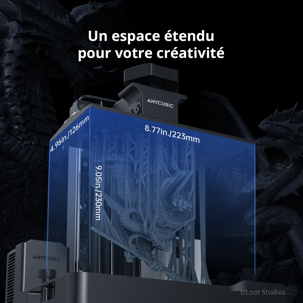 ANYCUBICPhoton Mono M7 Pro Imprimante 3D résine professionnelle 14K | Contrôle intelligent de la température | Volume d'impression 223 × 126 × 230 mm