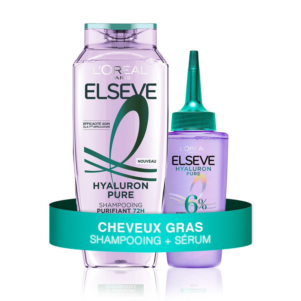 L'Oréal Paris Elseve Hyaluron Pure Shampoo Purifiant 72H 250 ml + Sérum Exfoliant Purifiant 102 ml