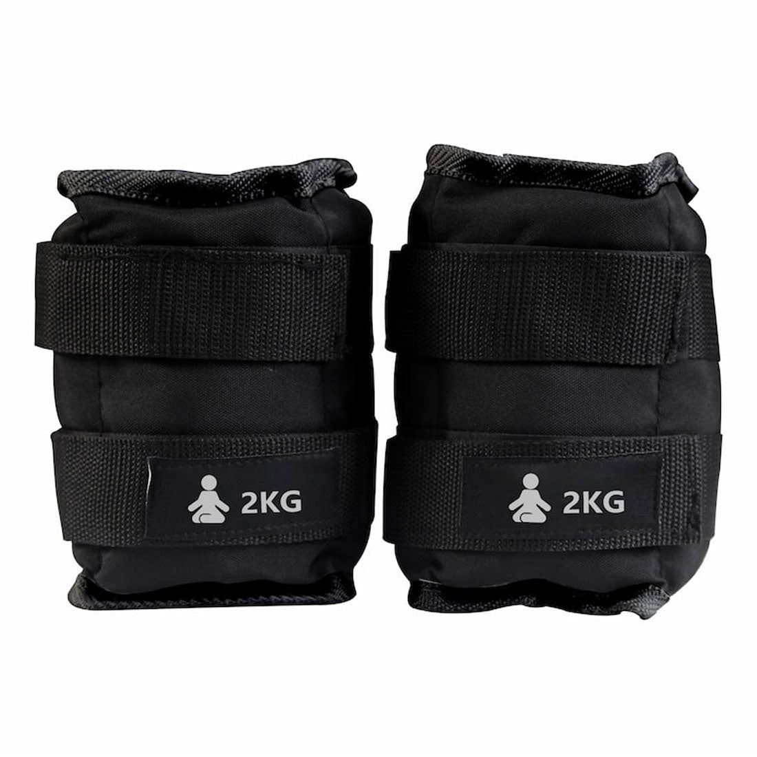 FITPADDY Poids de cheville/poignet 2 kg Noir (2 pièces)