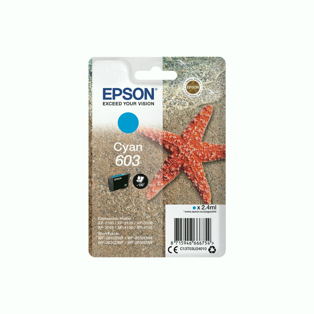 Epson Cartouche d'encre 603 cyan pack individuel