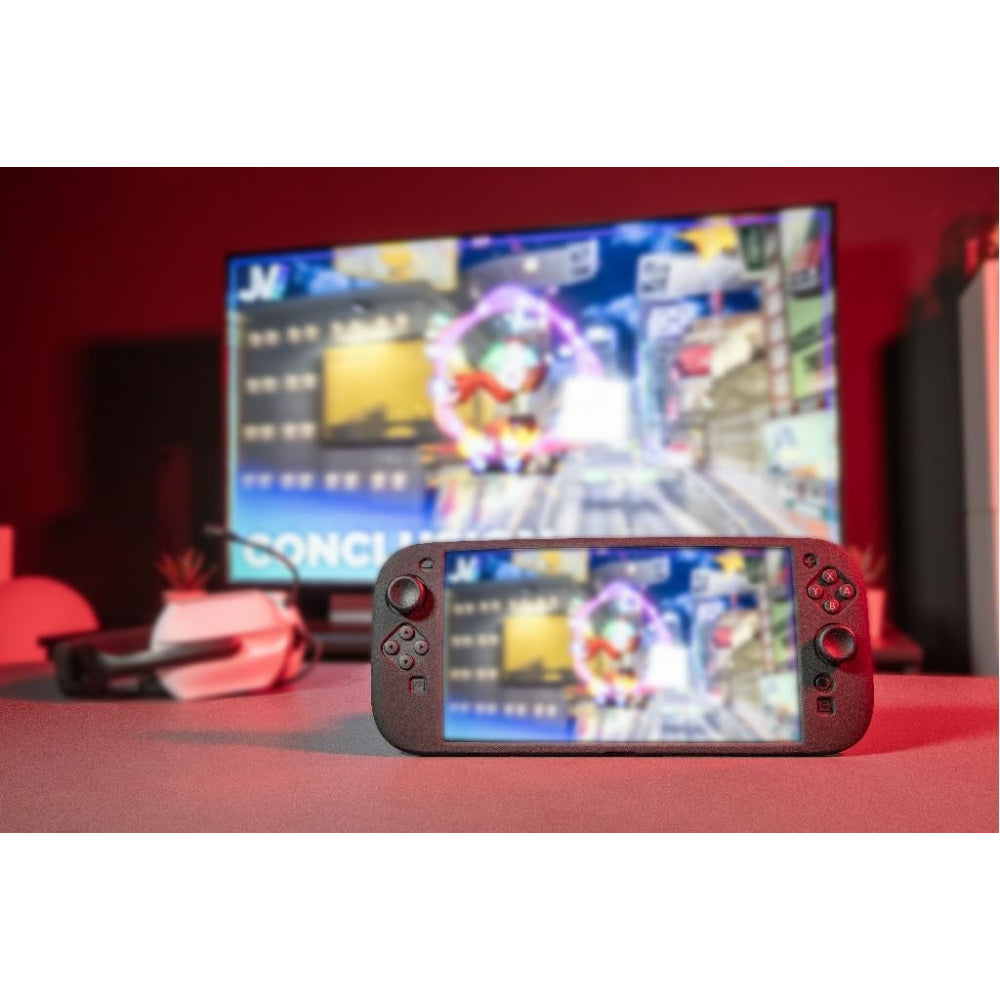 KONIX Pack de 8 capuchons de boutons pour manettes Joy-Con Nintendo Switch 2 - Hauteur réglable - Noir
