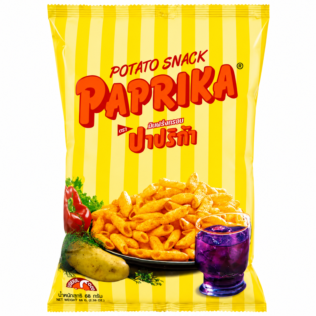 PAPRIKA Snack de pommes de terre saveur paprika - 48 g