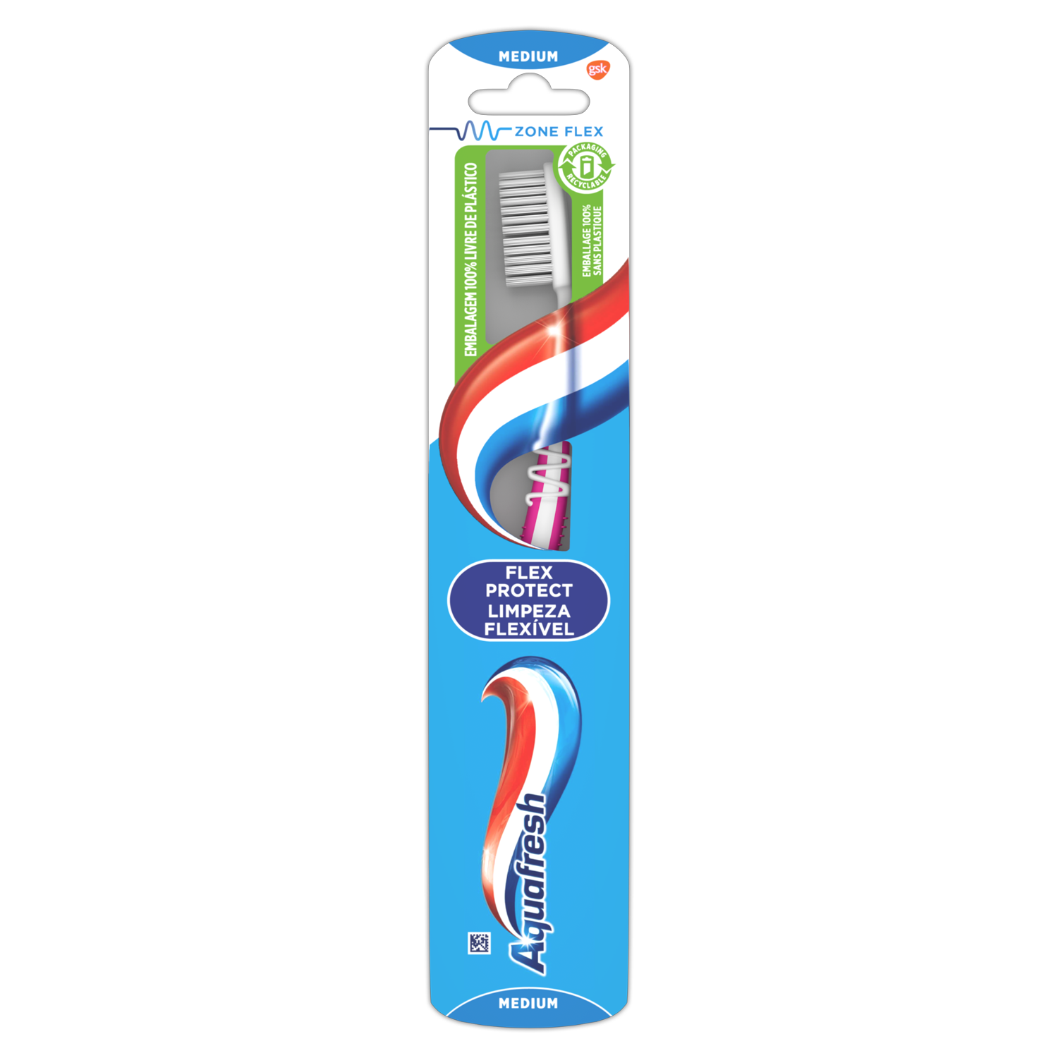 Aquafresh Brosse à dents Flex Protect médium 1 unité