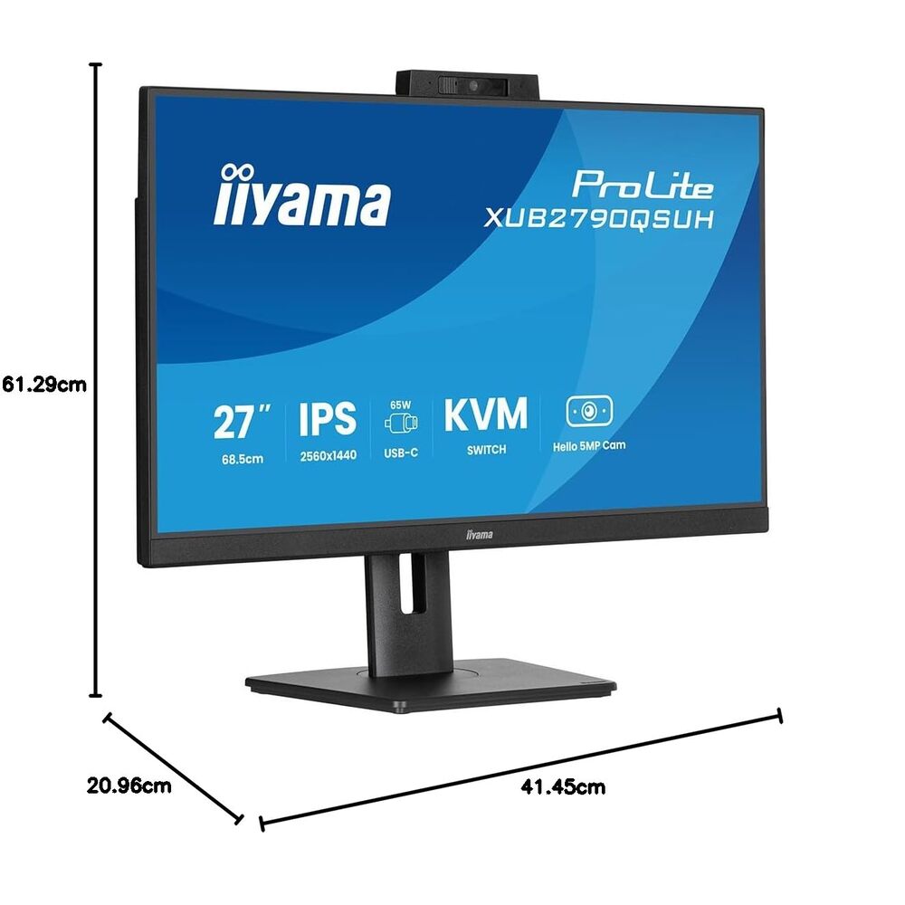 iiyama ProLite XUB2790QSUH-B2 computer monitor 68,6 cm (27") 2560 x 1440 Pixels Wide Quad HD LED Zwart
