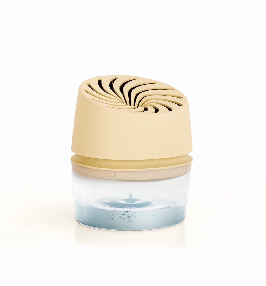 Rubson – Absorbeur d'Humidité Aero 360° Couleur Crème (1 appareil + 1 recharge de 450 g) – Absorbeur anti-humidité pour pièce jusqu'à 20 m² – Déshumidificateur d'air anti-odeur et anti-moisissure