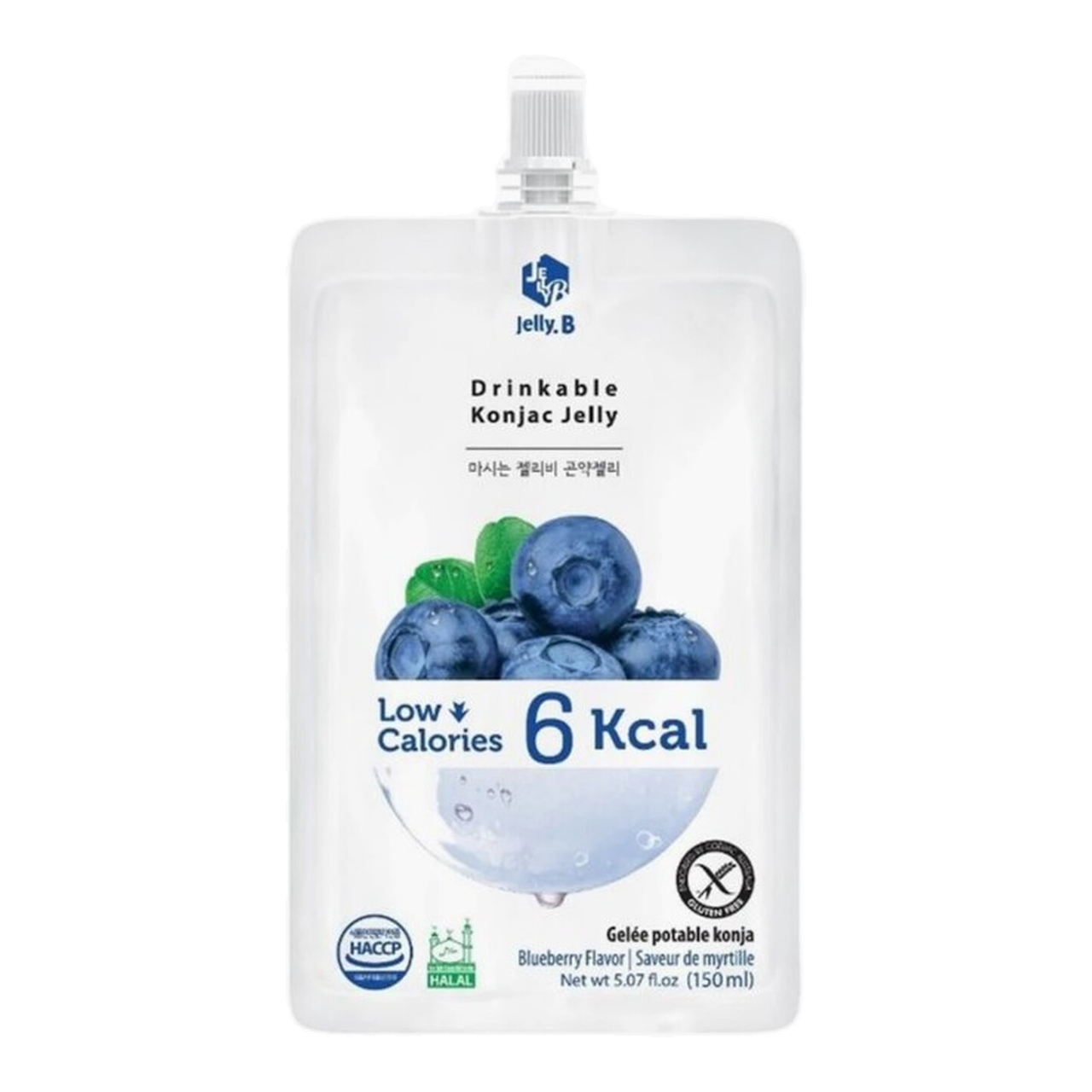 Jelly.B Gelée de konjac saveur myrtille - 150 ml