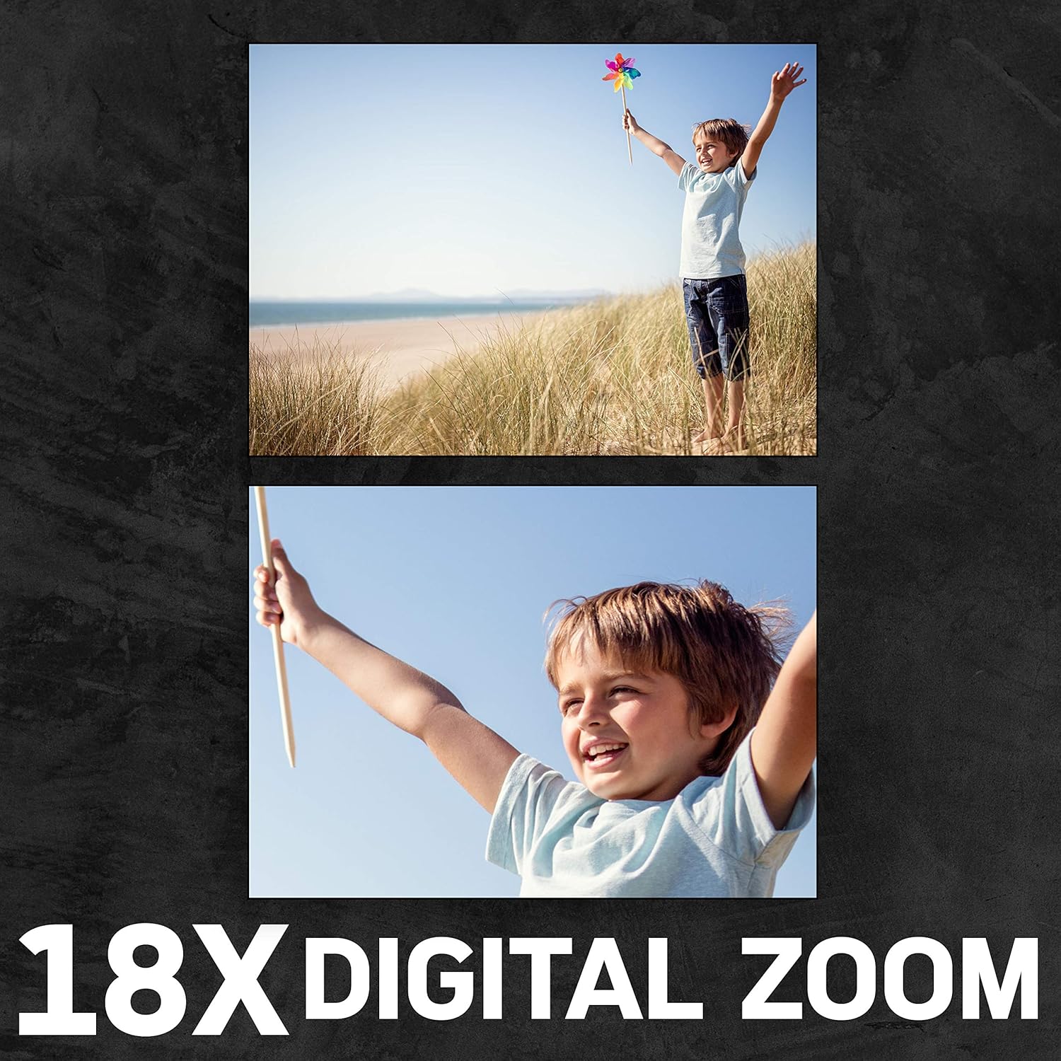 AgfaPhoto Realimove CC2700 Caméscope numérique haute définition 2,7K - Noir