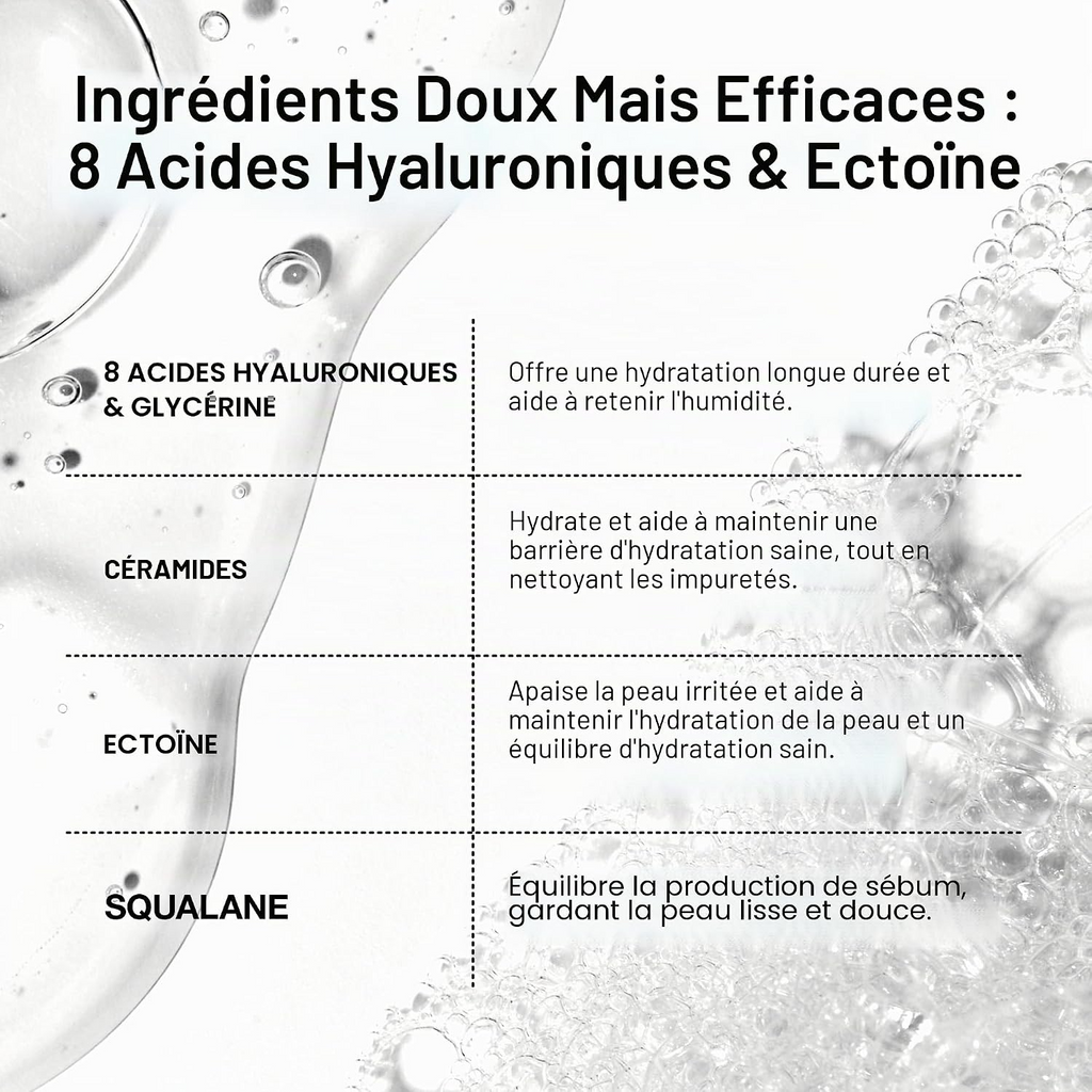 Anua Gel Nettoyant Doux Hydratant aux 8 Types d'Acide Hyaluronique 150