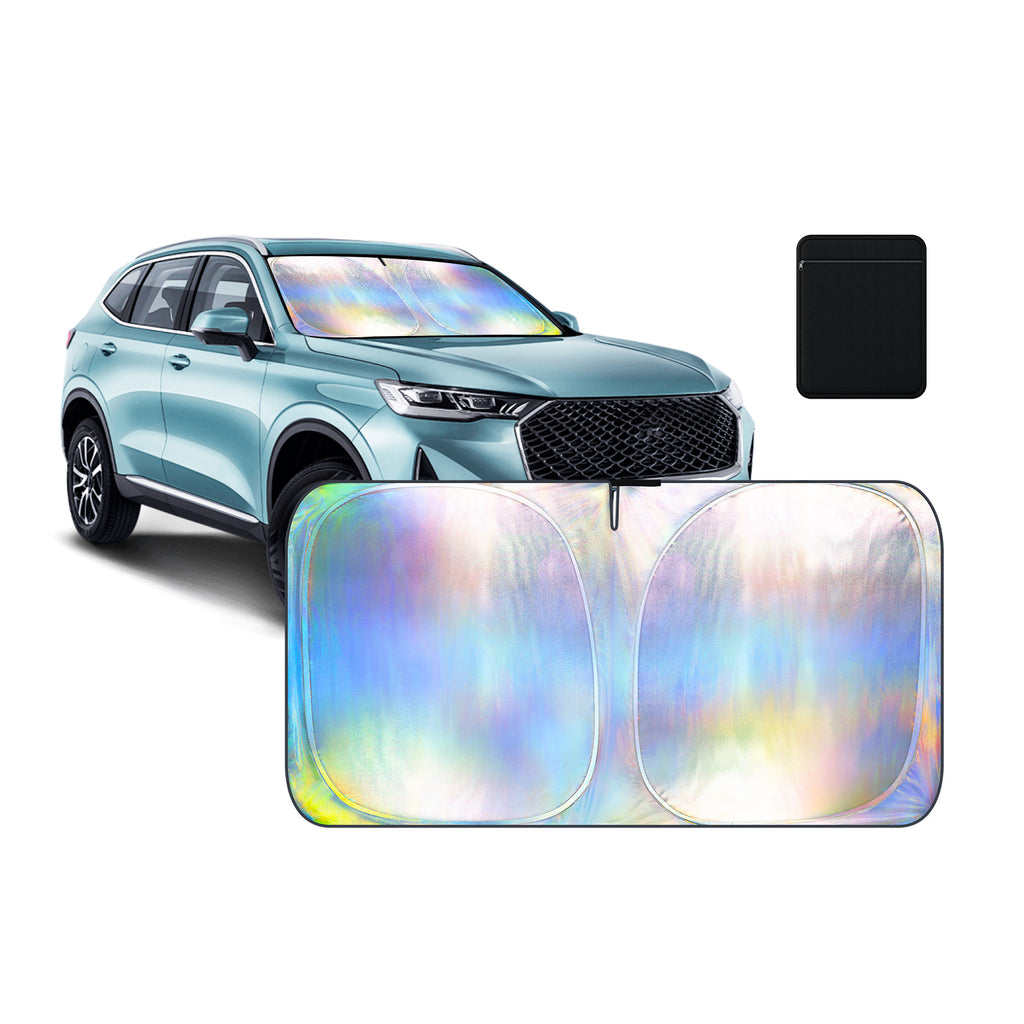 Voile d'ombrage pour voiture Modèle holographique - Grand 145*80