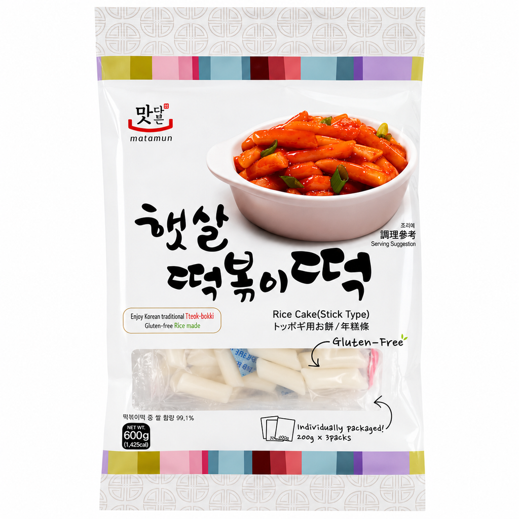 Matamun Gâteaux de riz pour tteokbokki 600 g