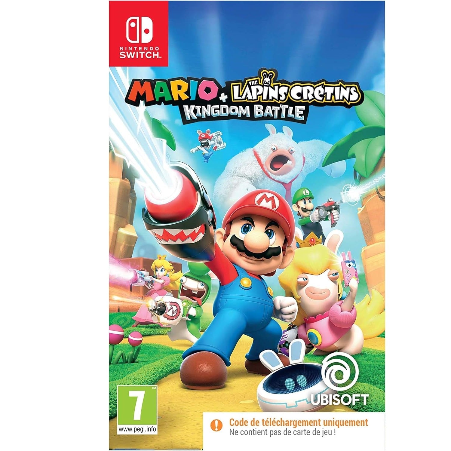 Ubisoft Mario + Les Lapins Crétins Kingdom Battle - Code de téléchargement - Switch - Version française