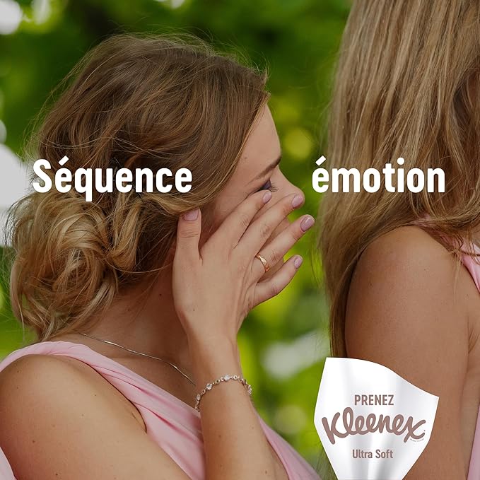 KLEENEX Ultrasoft Mouchoirs en Boîte 3 Épaisseurs (Boîte de 64)