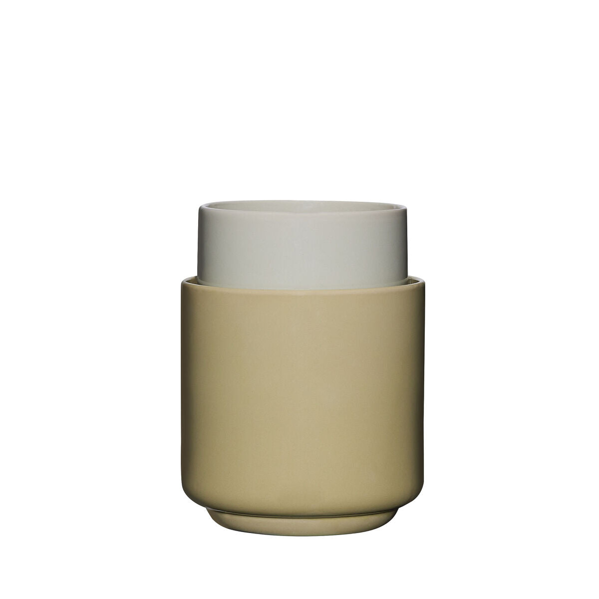 Hübsch Deux pots Vert clair/Sable (lot de 2)