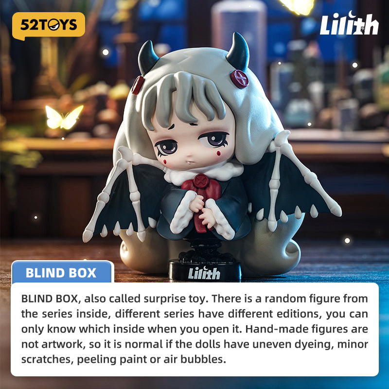 52TOYS Lilith Série Secret Experiment Boîte Mystère Figurine de Collection Gothique Noire Décoration de Bureau Cadeau d'Anniversaire Une Figurine Aléatoire par Commande