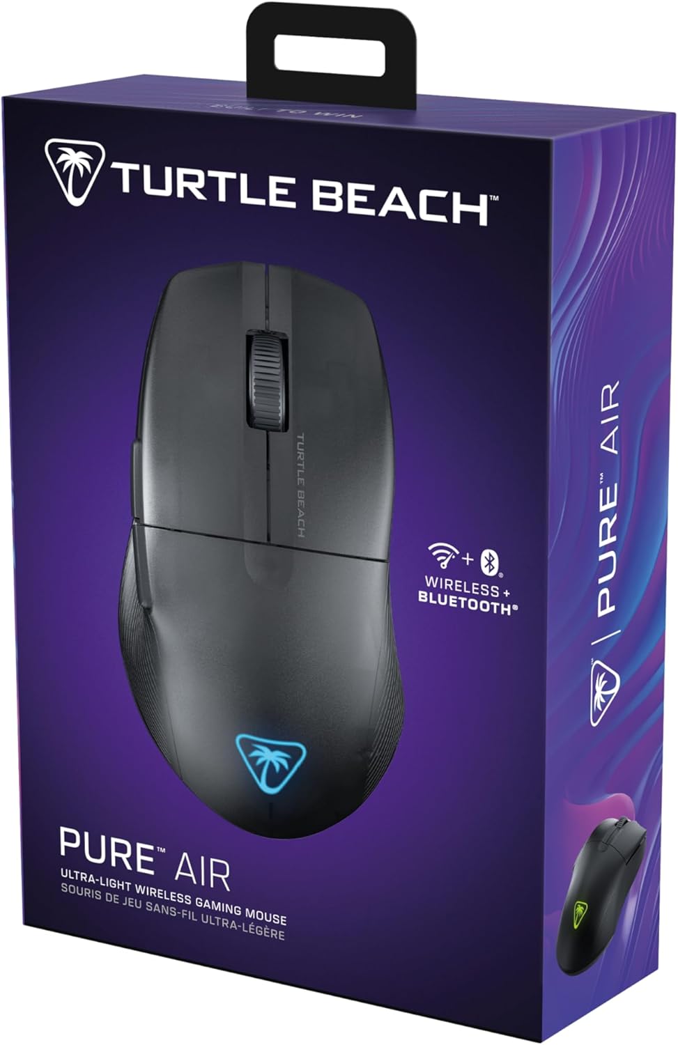 TURTLE BEACH Souris Gaming Sans Fil Pure Air 2.4GHz & Bluetooth - 26000 DPI, 6 Boutons - Noir