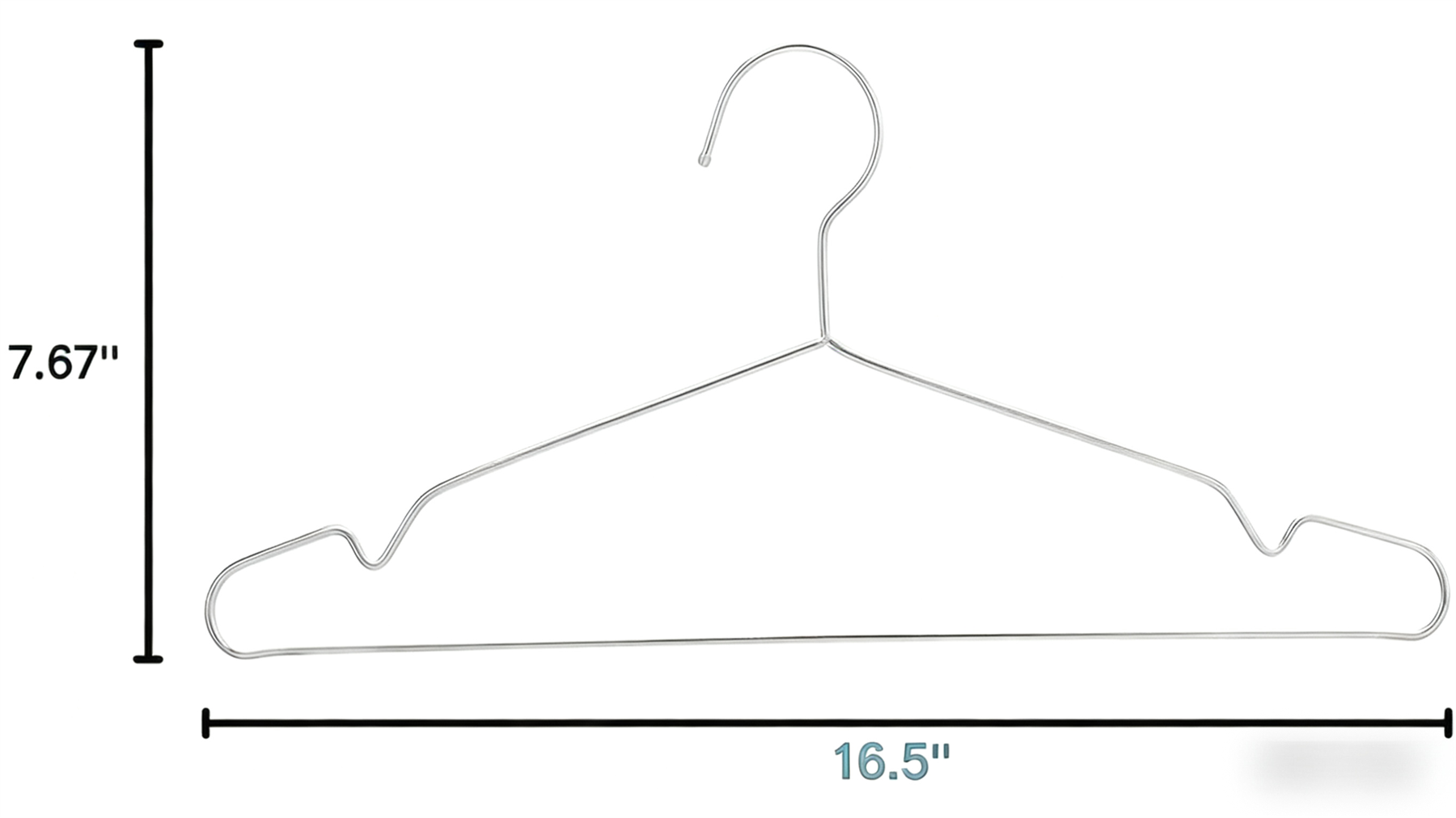 ANQI Lot de 50 cintres en acier inoxydable - Argent