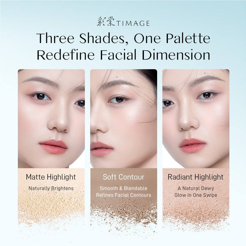TIMAGE Palette de contouring lumière et ombre douces A01