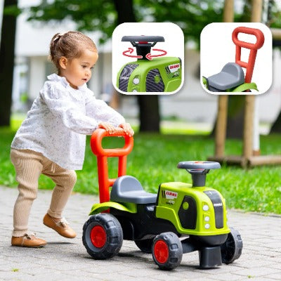 Falk Tracteur porteur Claas 1er âge avec volant - Les petits jardiniers - 57 x 31 x 45 cm - 1