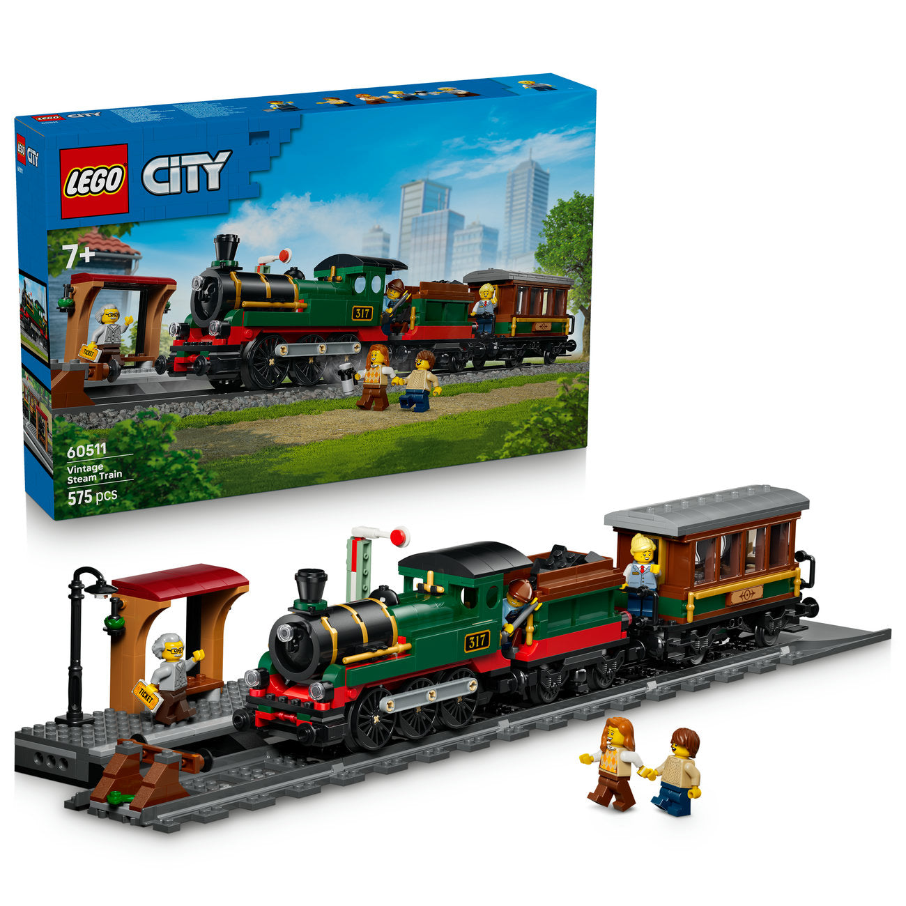 LEGO City 60511 Le train à vapeur rétro