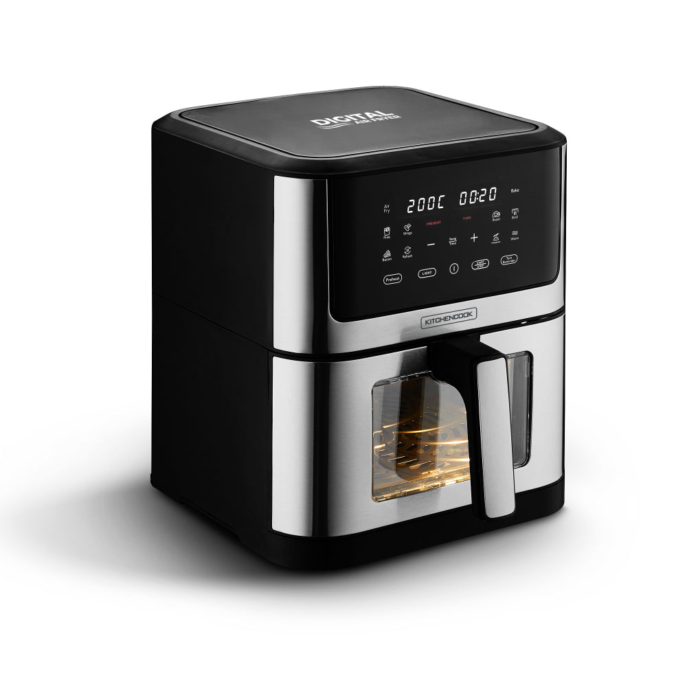 KITCHENCOOK AIRMED WXL Friteuse sans huile 8 L, 10 programmes préréglés, avec hublot de visualisation